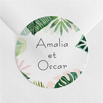 Sticker mariage belle jungle