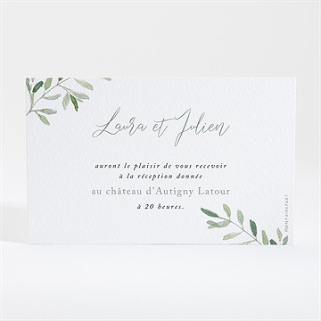 Carton d'invitation mariage le fil de notre histoire - Dos du carton