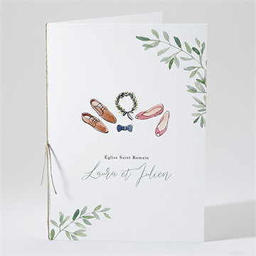 Livret de messe mariage le fil de notre histoire