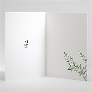 Livret de messe mariage le fil de notre histoire - Intérieur du livret