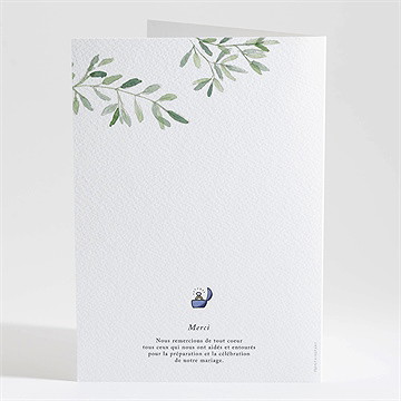 Livret de messe mariage le fil de notre histoire - Dos du livret