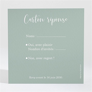 Carton réponse mariage a l'unisson
