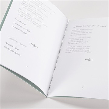 Livret de messe mariage a l'unisson - Mise en situation