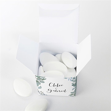 Boîte de dragées mariage a l'unisson - Intérieur de la boîte