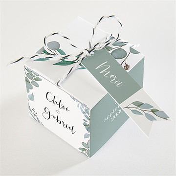 Boîte de dragées mariage a l'unisson - Dessus de la boîte