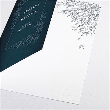 Livret de messe mariage bleu royal - Détail du livret