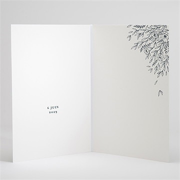 Livret de messe mariage bleu royal - Intérieur du livret