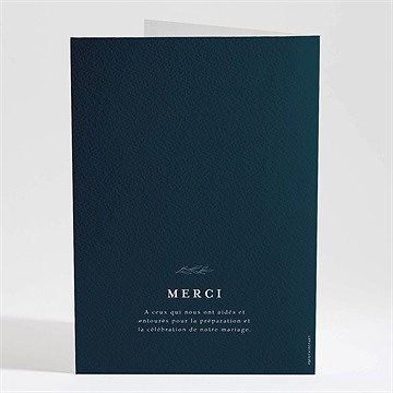 Livret de messe mariage bleu royal - Dos du livret