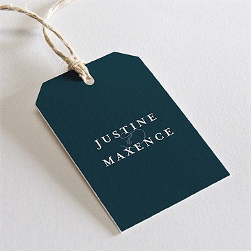 Etiquette mariage bleu royal