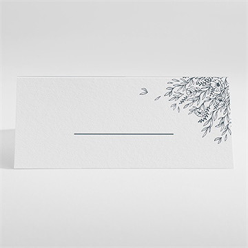 Marque-place mariage bleu royal - Dos du marque-place