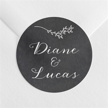 Sticker mariage retro original