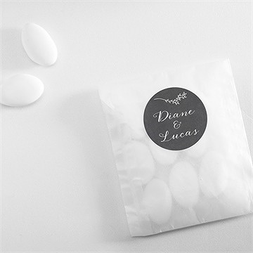 Sticker mariage retro original - Mise en situation