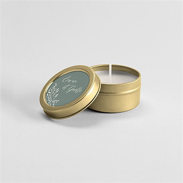 Bougie mariage elégante poésie - Mise en situation