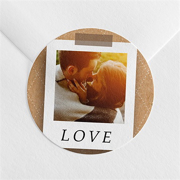 Sticker mariage notre roman photo