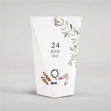 Boîte surprise mariage le fil de notre histoire - Dos de la boîte