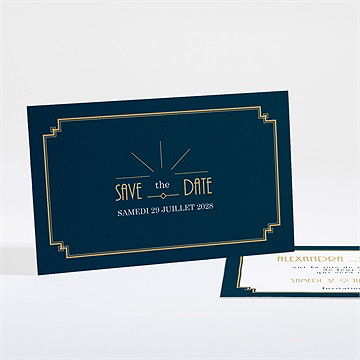 Save the Date mariage art déco