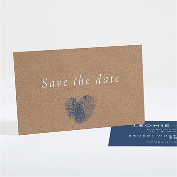 Save the Date mariage uniques empreintes