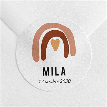 Sticker naissance arc en ciel