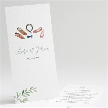 Menu mariage le fil de notre histoire