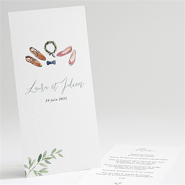 Menu mariage le fil de notre histoire