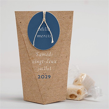 Boîte surprise mariage uniques empreintes