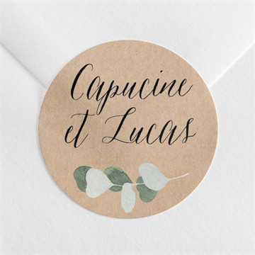 Sticker mariage bel eucalyptus