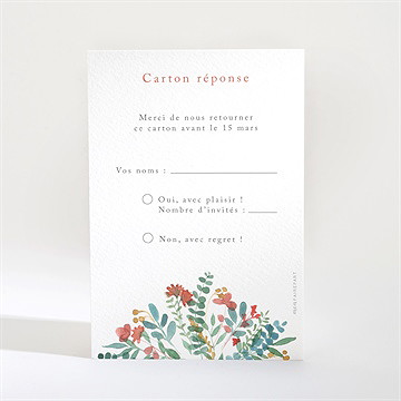 Carton réponse mariage notre promesse