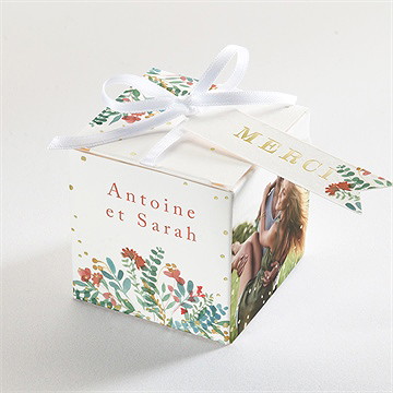 Boîte de dragées mariage notre promesse