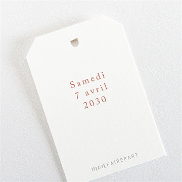 Etiquette mariage notre promesse - Mise en situation