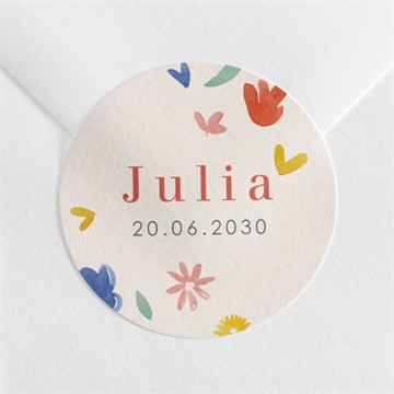 Sticker naissance nos beaux jours accordéon