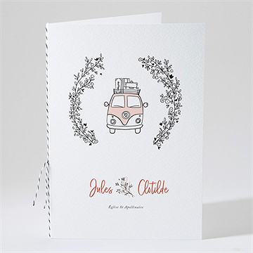 Livret de messe mariage champetre van life