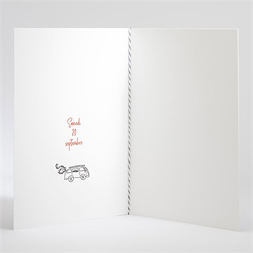 Livret de messe mariage champetre van life - Intérieur du livret