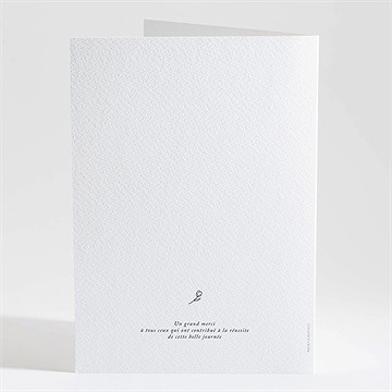 Livret de messe mariage champetre van life - Dos du livret