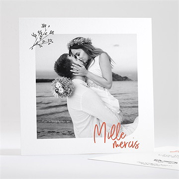 Remerciement mariage champetre van life