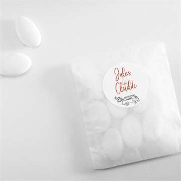 Sticker mariage champetre van life - Mise en situation