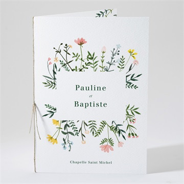 Livret de messe mariage encadrés