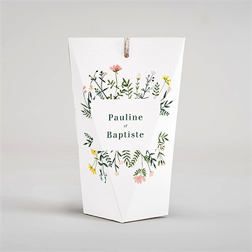 Boîte surprise mariage encadrés - Dos de la boîte