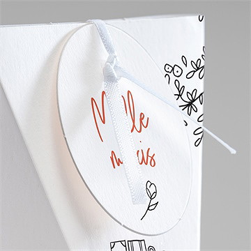 Boîte surprise mariage champetre van life - Détail de la boîte