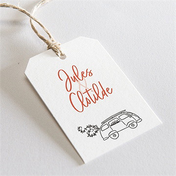 Etiquette mariage champetre van life