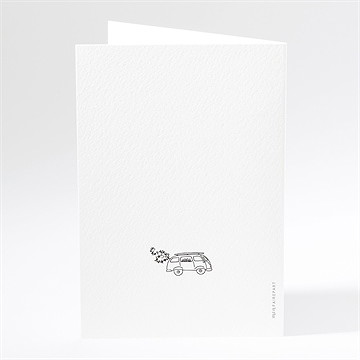 Menu mariage champetre van life - Dos du menu