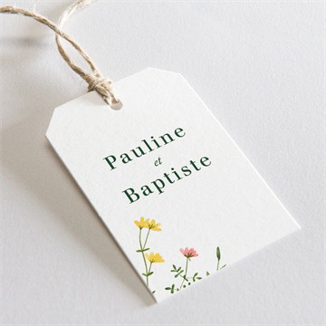 Etiquette mariage encadrés