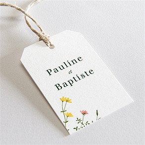 Etiquette mariage encadrés