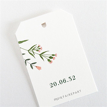 Etiquette mariage encadrés - Dos de l'étiquette