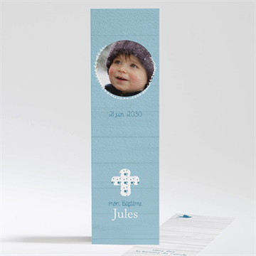 Signet baptême noeud et croix