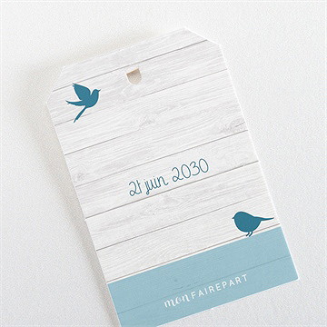 Etiquette baptême noeud et croix - Dos de l'étiquette