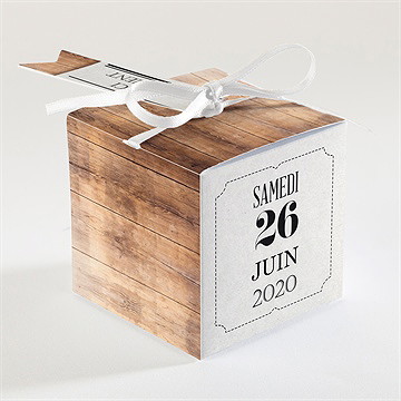 Boîte de dragées baptême maison du baptême ! - Détail de la boîte