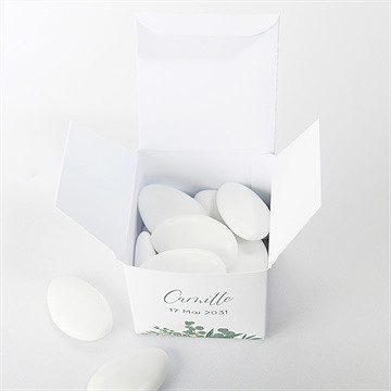 Boîte de dragées baptême grâce - Intérieur de la boîte