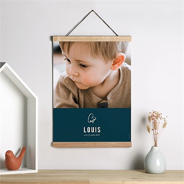 Affiche naissance baby love - Mise en situation