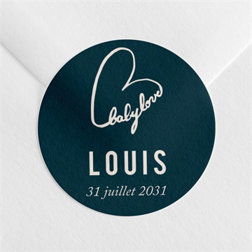 Sticker naissance baby love magnet