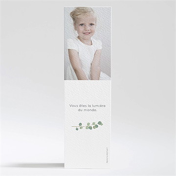 Signet baptême grâce - Dos du signet